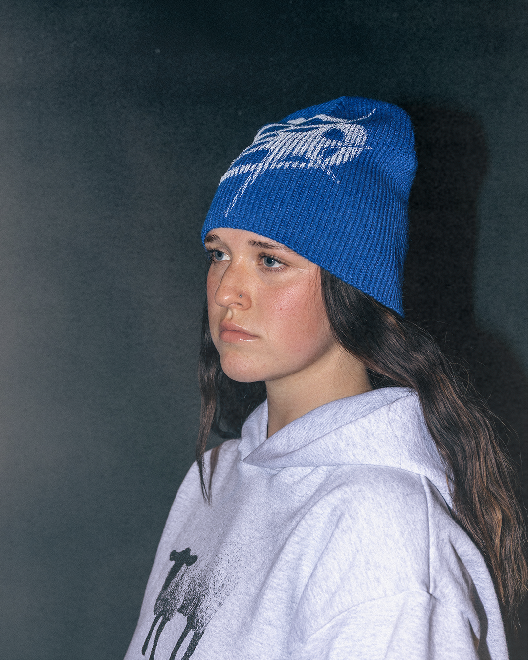 "STAR" skull beanie