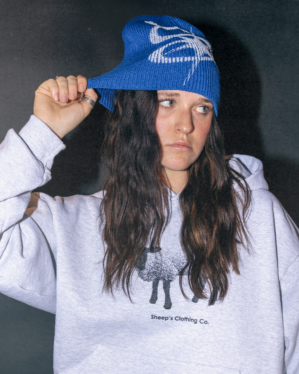 "STAR" skull beanie